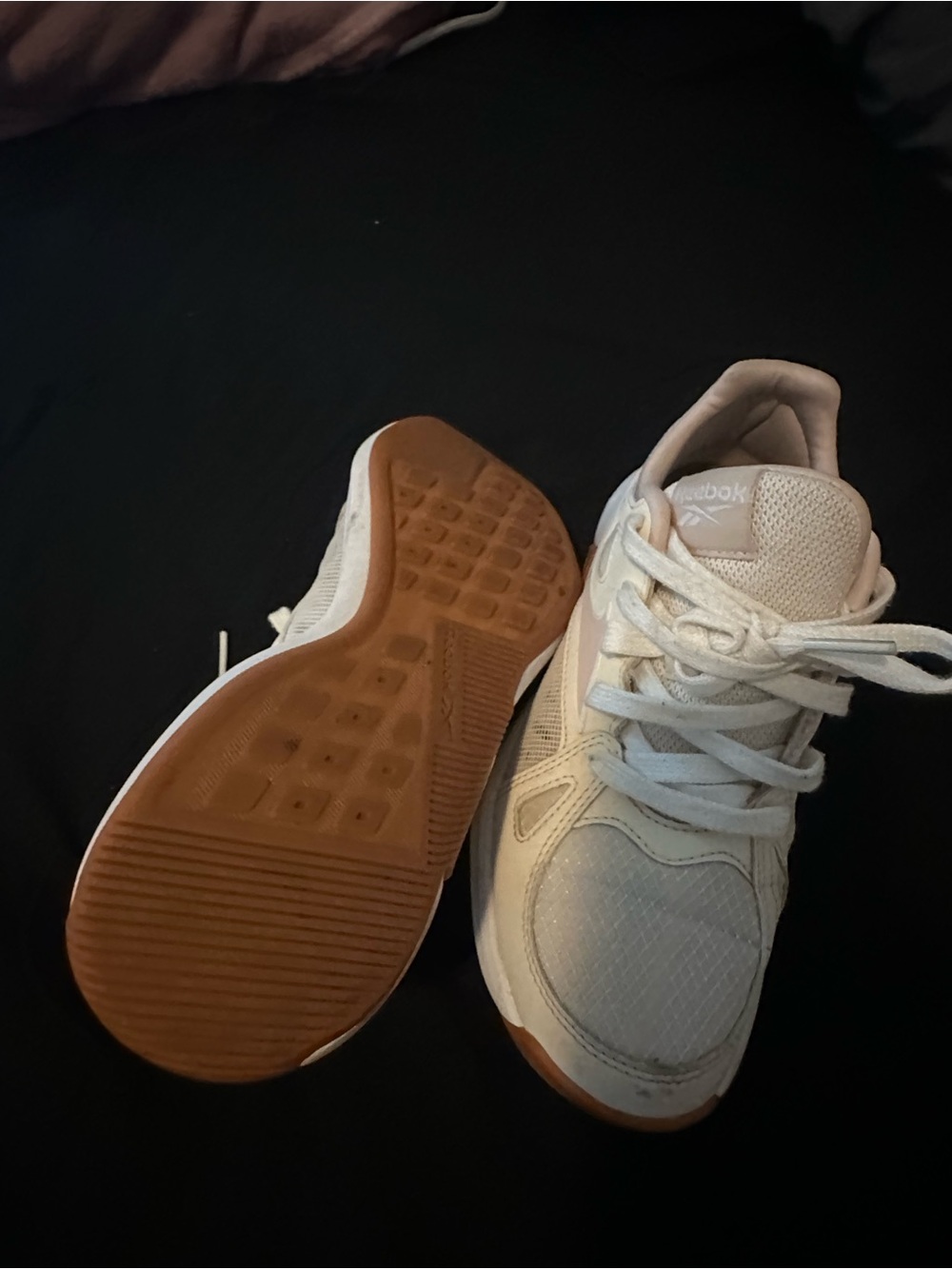Reebok Light Pink and Gum Accent Sneakers